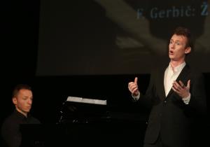 KONCERT OB PODELITVI NAGRAD IN PRIZNANJ FRANA GERBIČA NA SLIKI MATIC DOKLER TENOR IN PRIMOŽ MAVRIČ KLAVIR FOTO LJUBO VUKELIČ DC8B9275